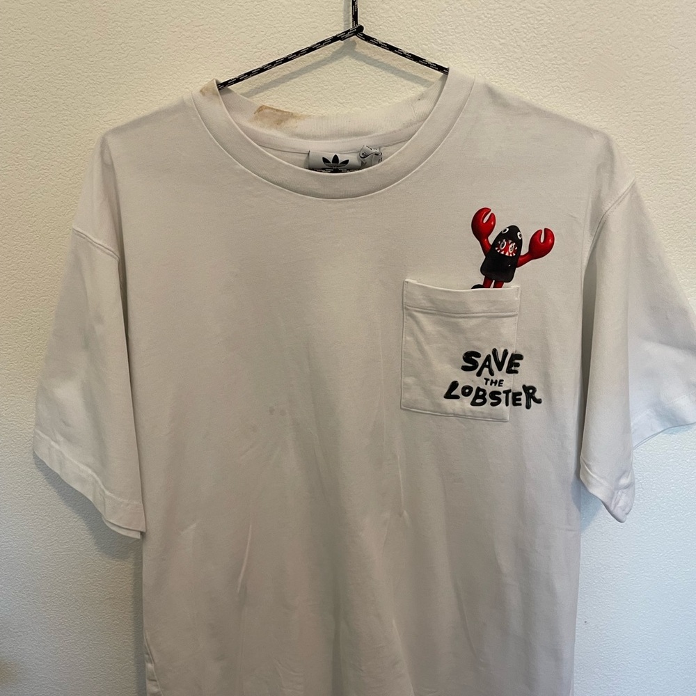 Adidas Save the Lobster White T-Shirt